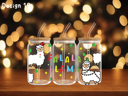 Christmas Glass Can