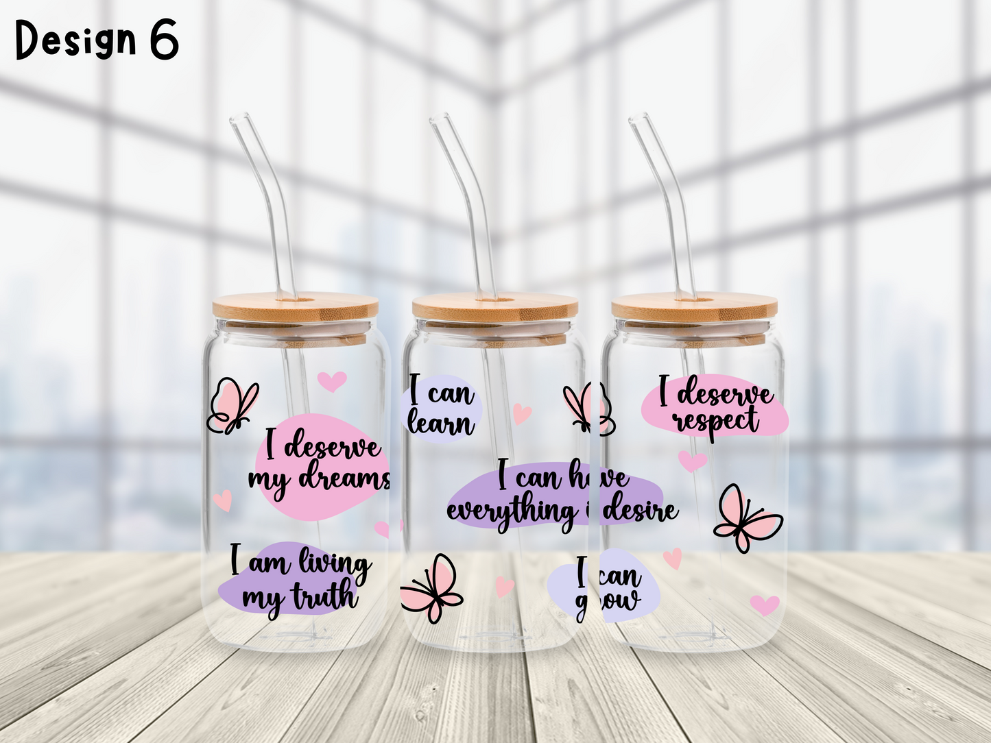 Affirmations Glass Can