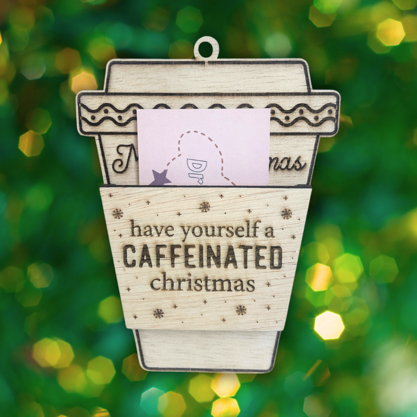 Gift Card Holder- Have Yourself a Caffeinated Christmas