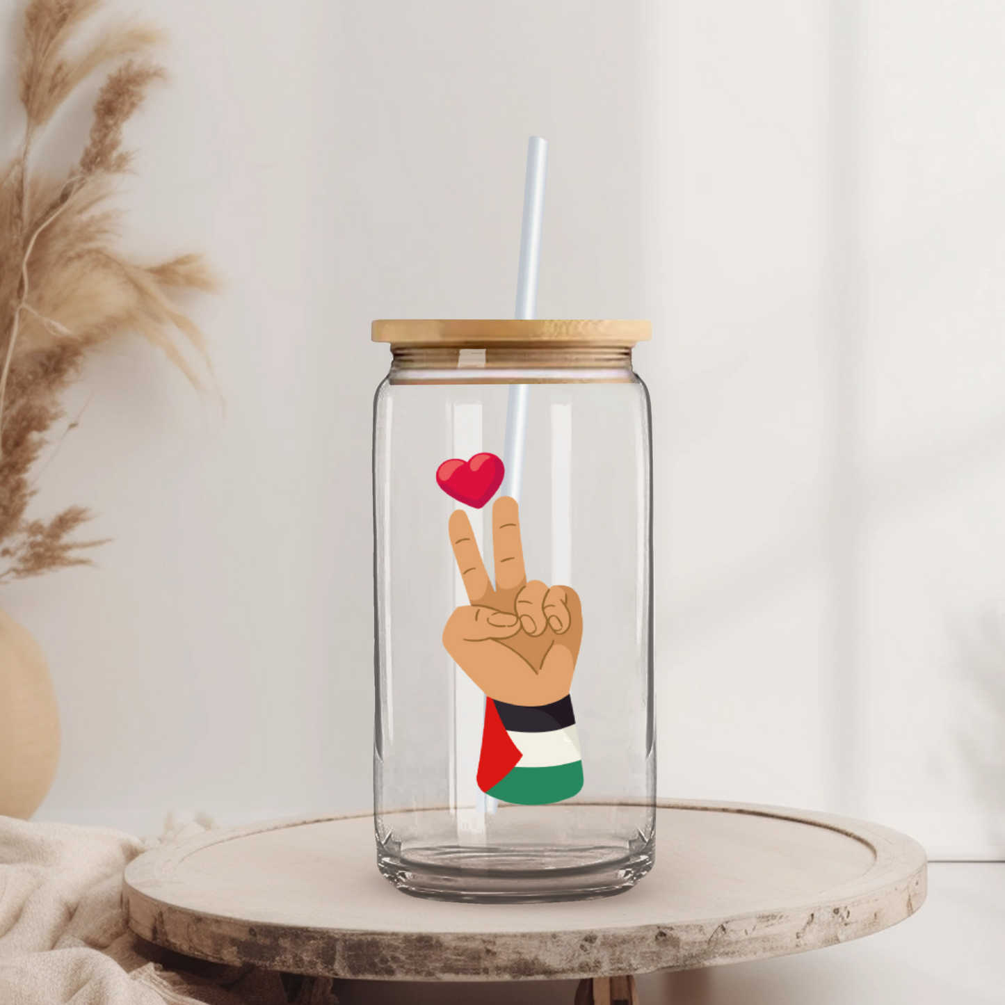 Palestine Glass Can