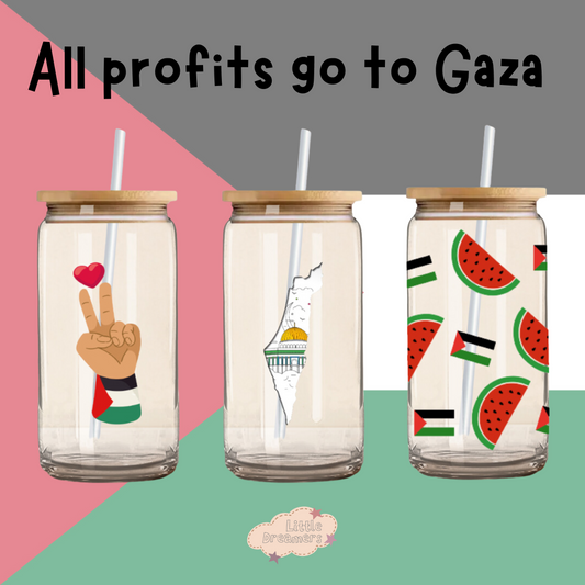 Palestine Glass Can