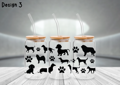 Animals Glass Can