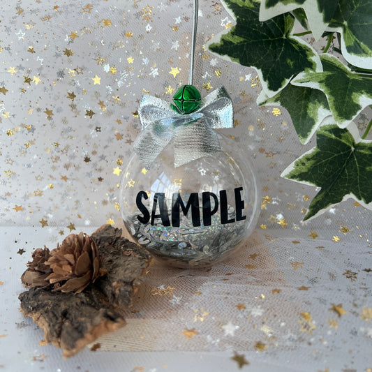 Acrylic Bauble with Sequins