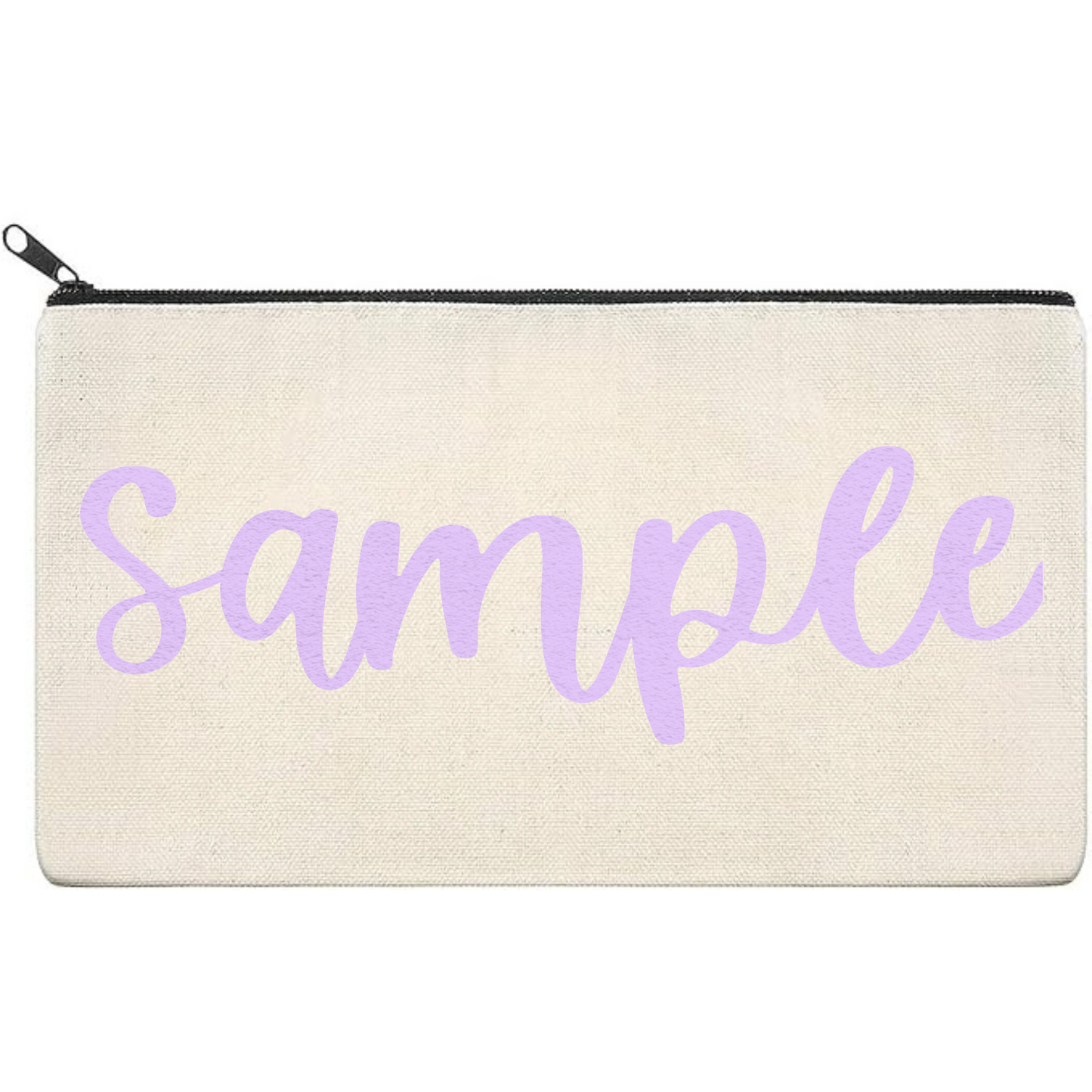 Canvas Pouch with Puff Writing