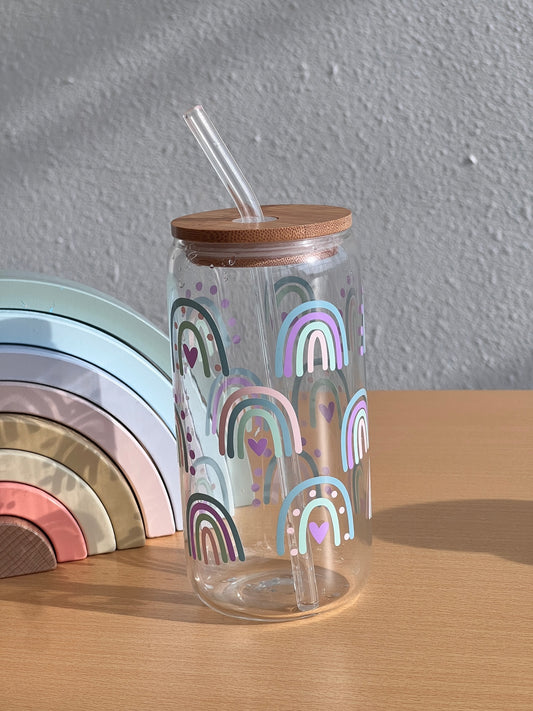 Rainbow Glass Can