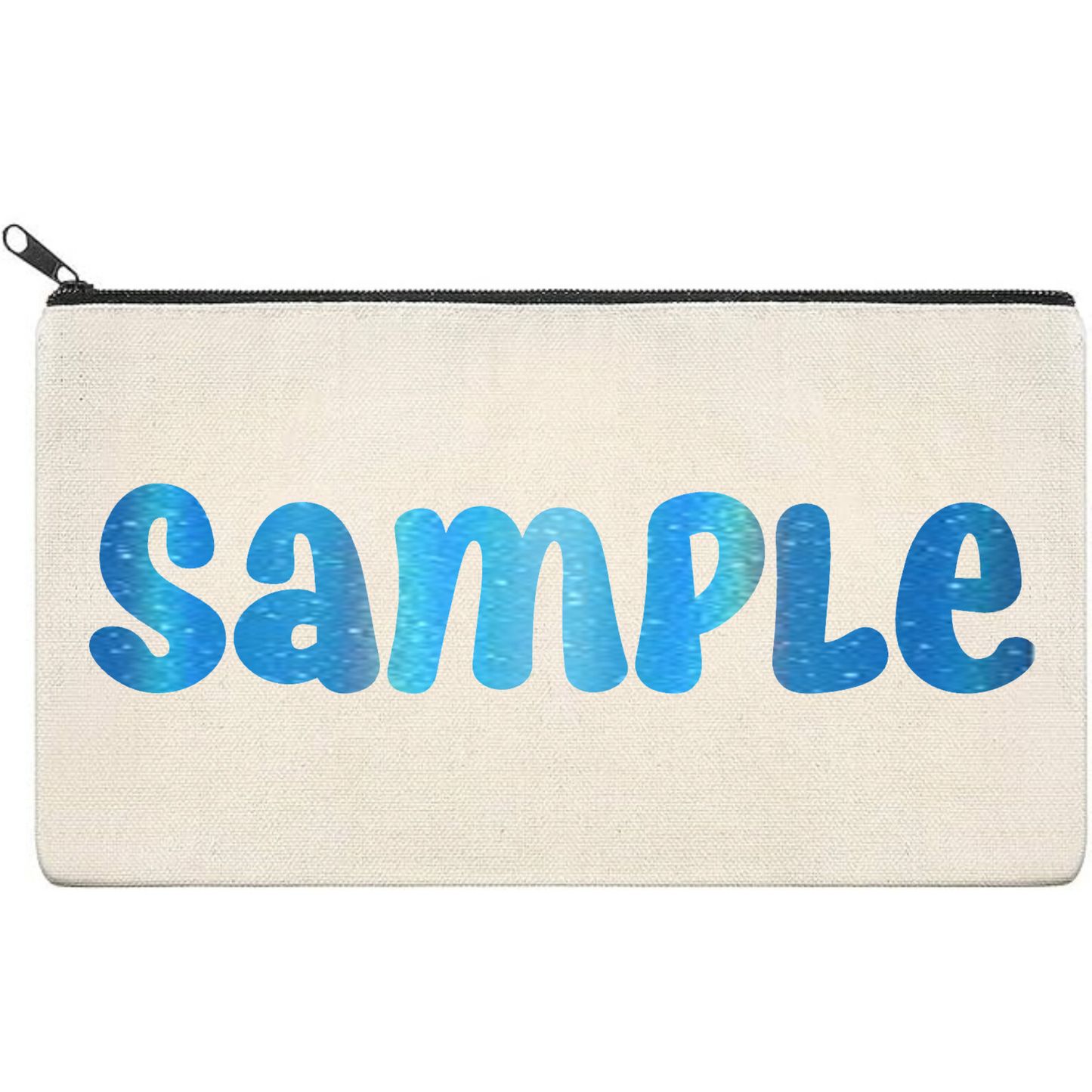 Canvas Pouch with Holographic Writing