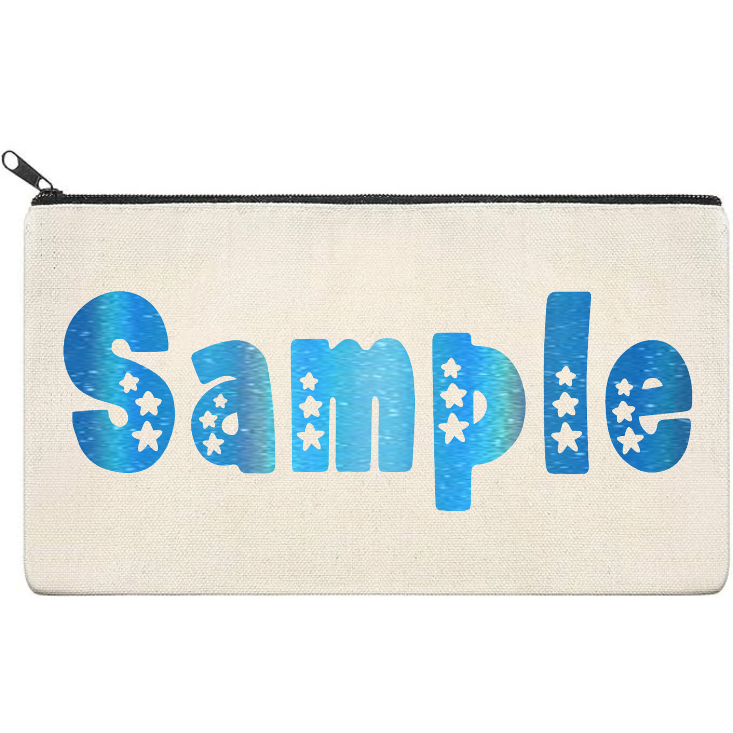 Canvas Pouch with Holographic Writing