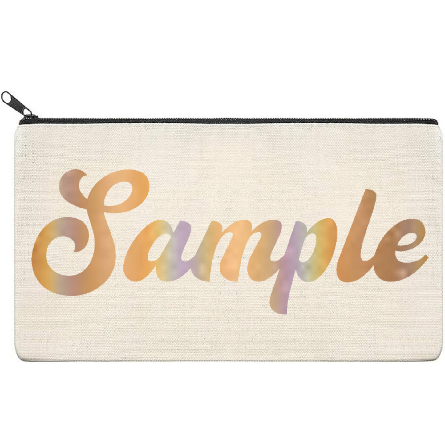 Canvas Pouch with Holographic Writing