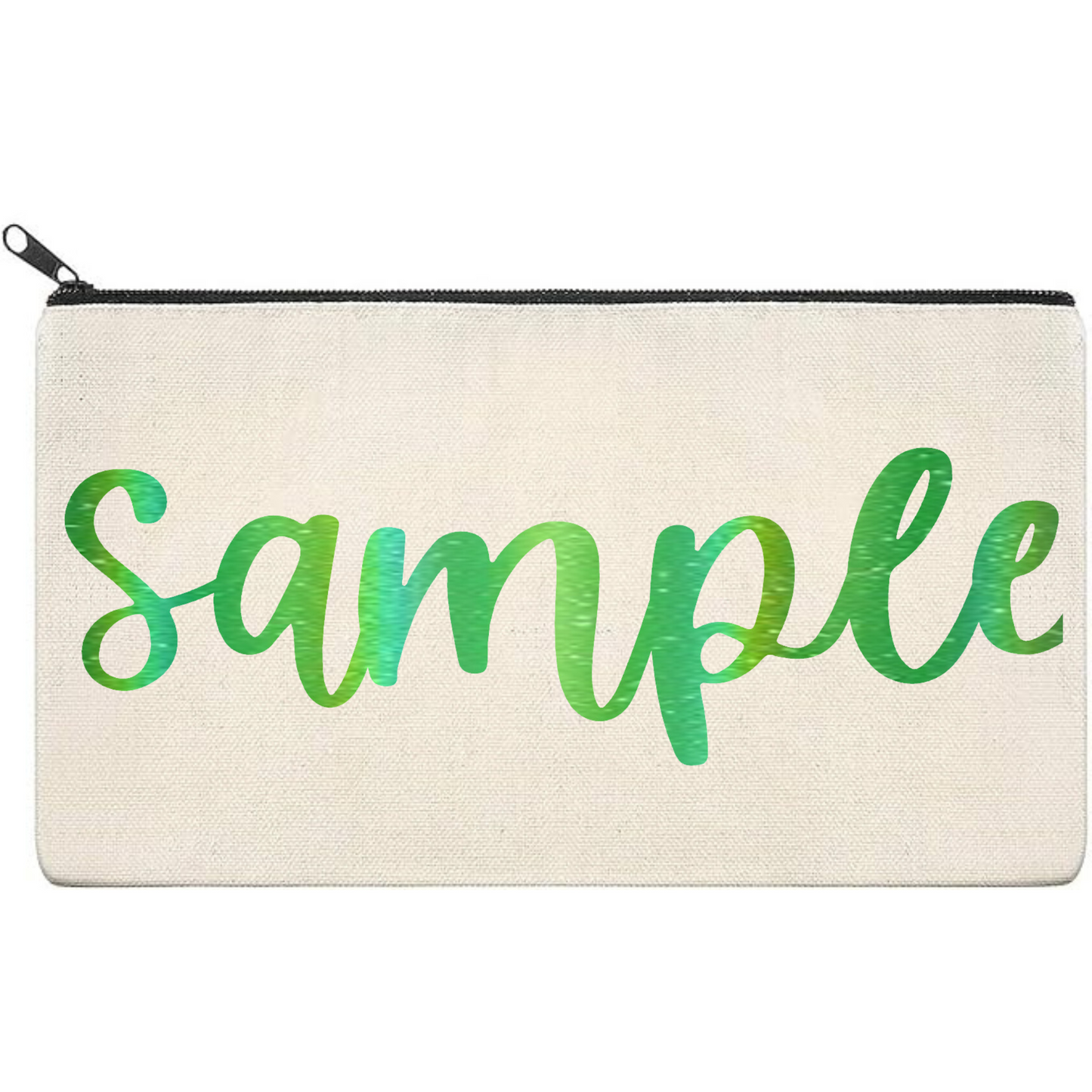 Canvas Pouch with Holographic Writing