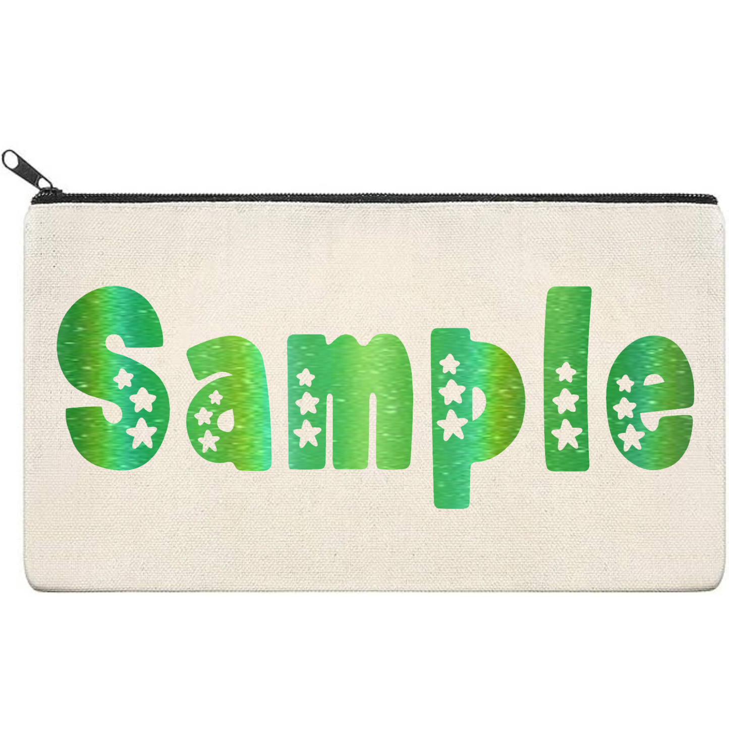 Canvas Pouch with Holographic Writing