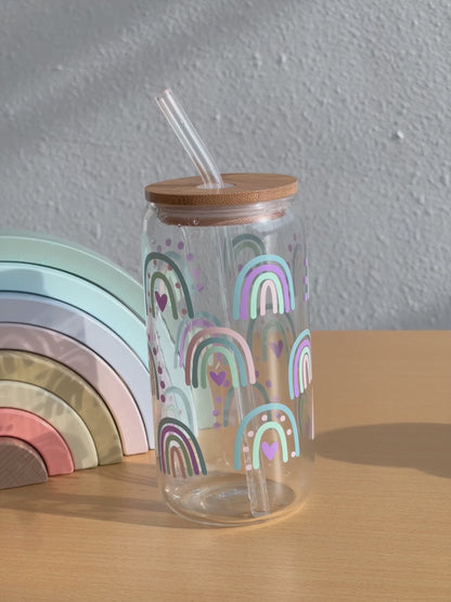 Rainbow Glass Can