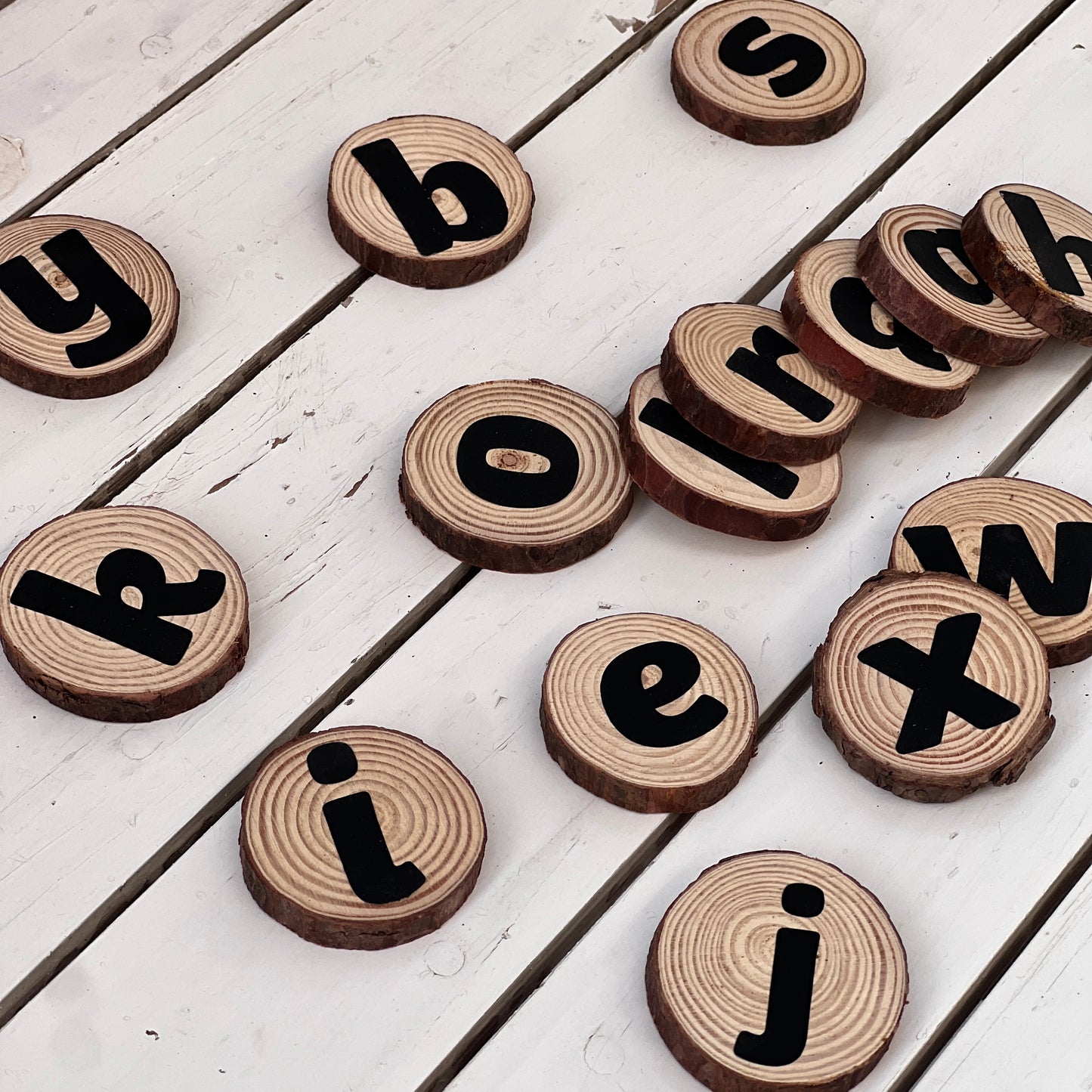 Alphabet Wood Slices