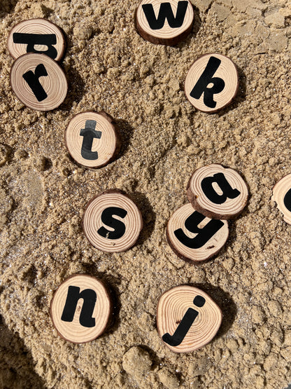 Alphabet Wood Slices